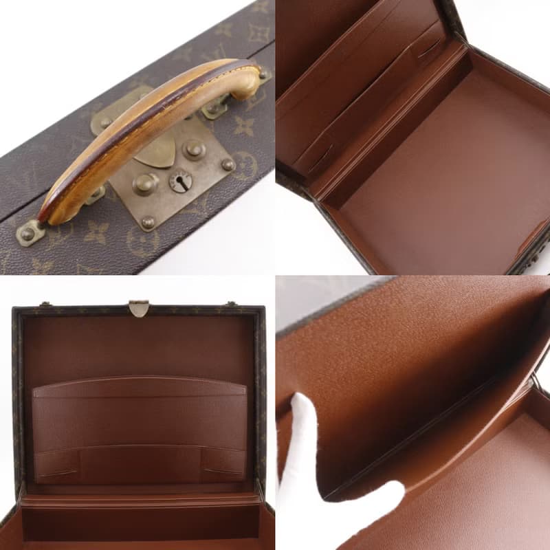 【日本直送】 LOUIS VUITTON プレジデント トランク ヴィンテージ アタッシュケース M53012 モノグラム 茶 1054856【中古】