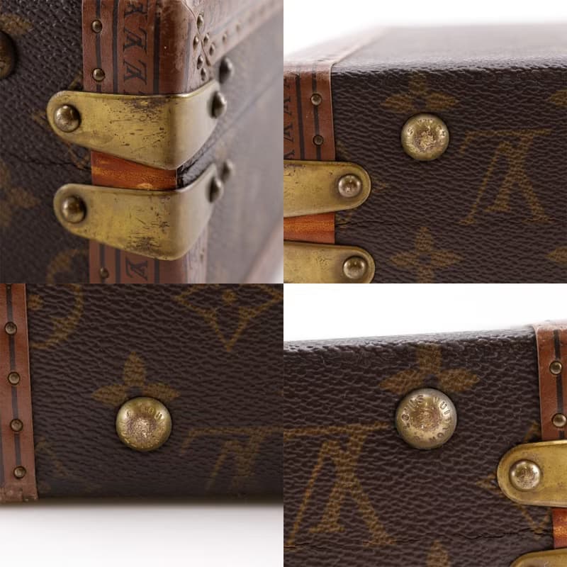 【日本直送】 LOUIS VUITTON プレジデント トランク ヴィンテージ アタッシュケース M53012 モノグラム 茶 1054856【中古】