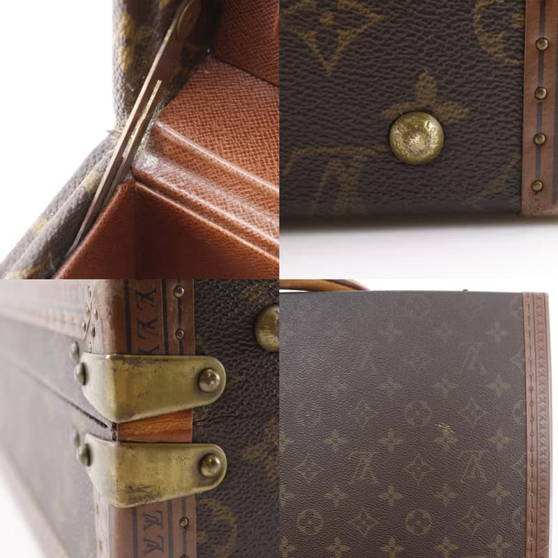 【日本直送】 LOUIS VUITTON プレジデント トランク ヴィンテージ アタッシュケース M53012 モノグラム 茶 1054856【中古】