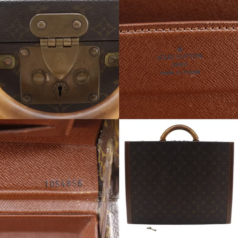 【日本直送】 LOUIS VUITTON プレジデント トランク ヴィンテージ アタッシュケース M53012 モノグラム 茶 1054856【中古】