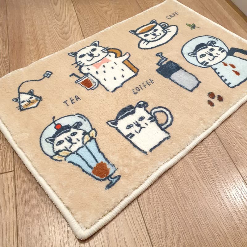 【訂製】地毯/仿羊絨/貓/咖啡