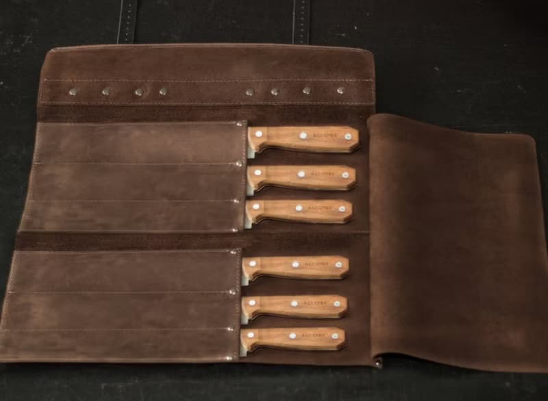 leather knife roll, Chef knife roll bag, Chef knife roll, christmas gifts