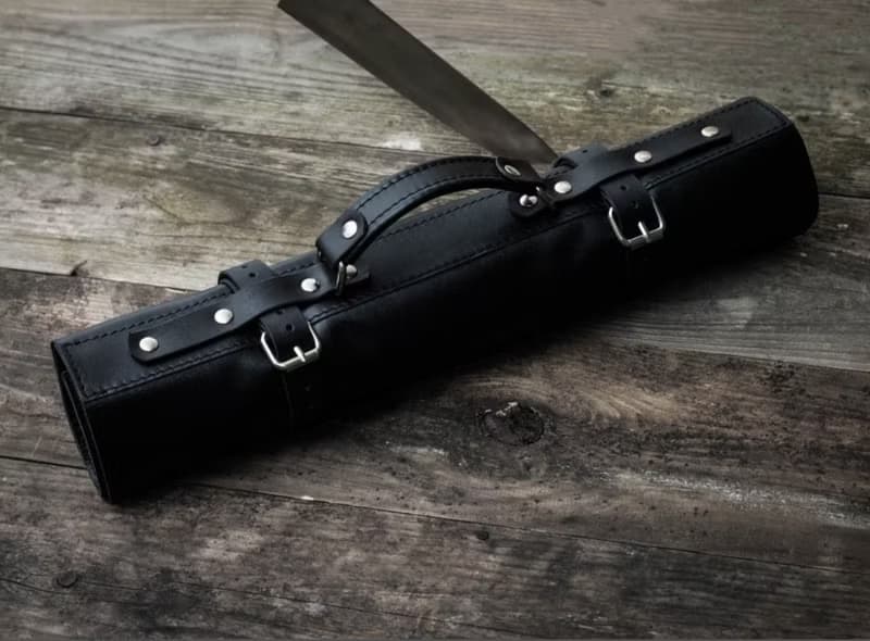leather knife roll, Chef knife roll bag, Chef knife roll, christmas gifts