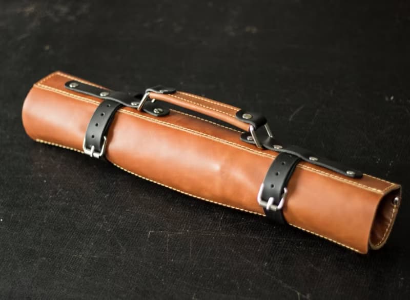 leather knife roll, Chef knife roll bag, Chef knife roll, christmas gifts