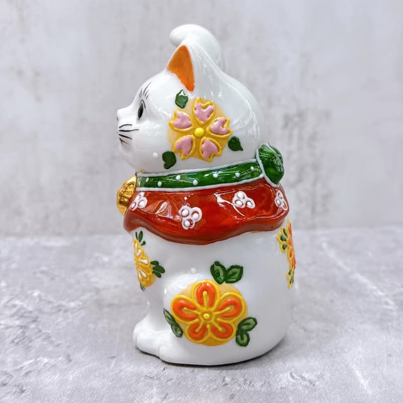 【花福滿堂】日本九谷燒招財貓 | 花盛4號