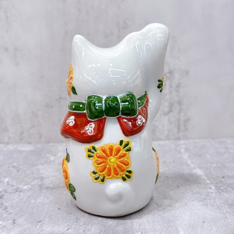 【花福滿堂】日本九谷燒招財貓 | 花盛4號