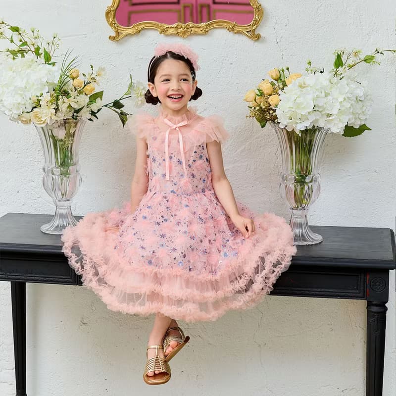 Peony Dress - pink