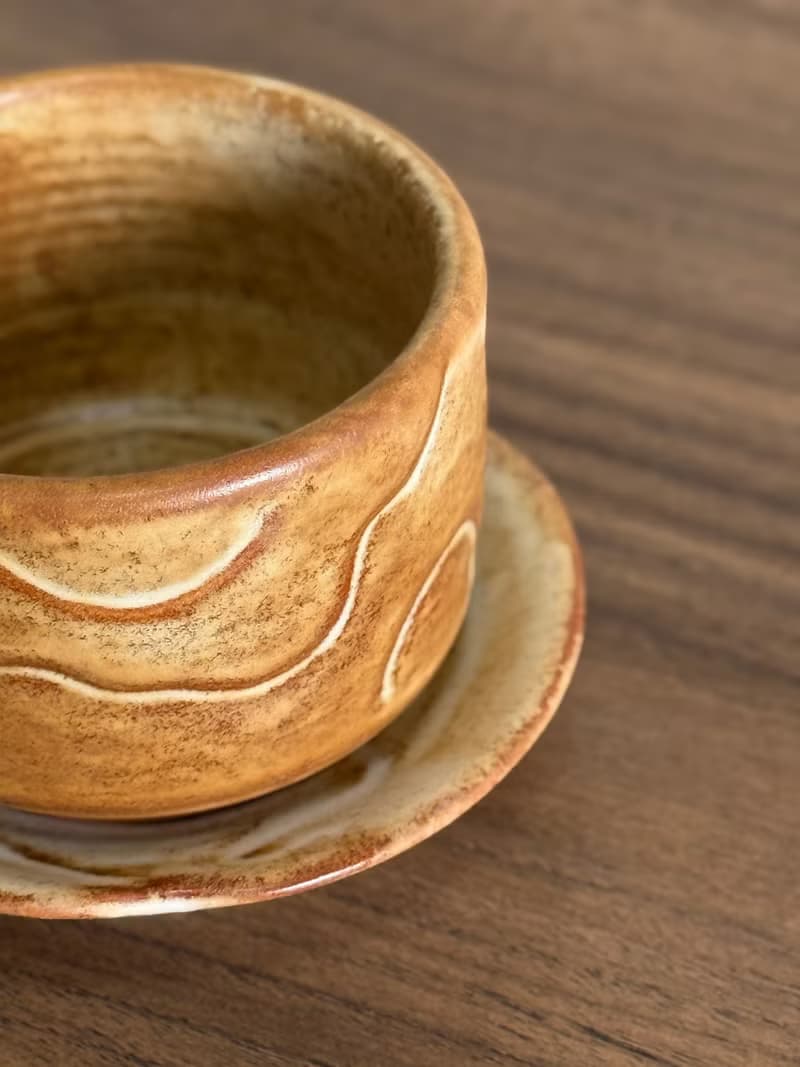 一握山丘 咖啡杯 手作釉燒陶器