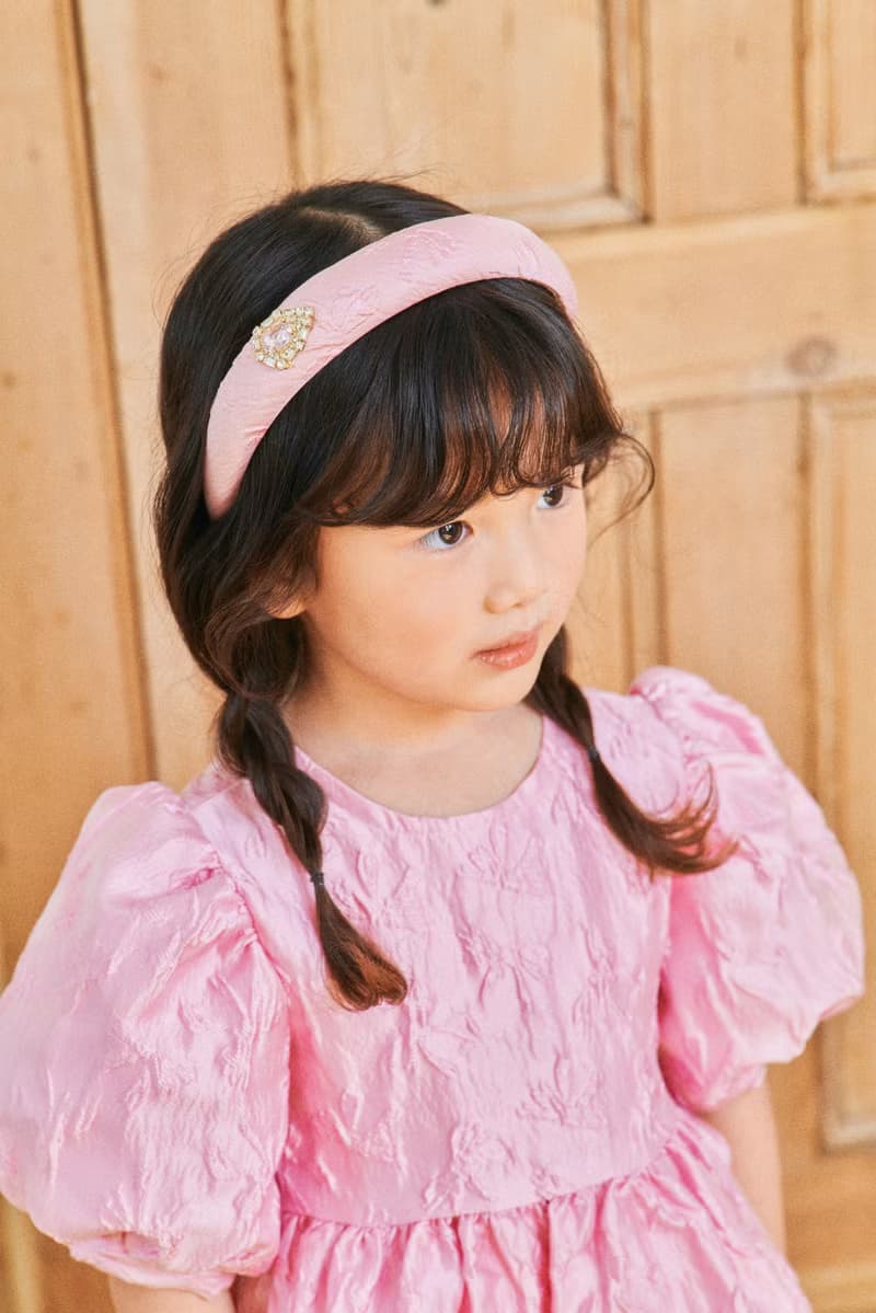 Girl's Ribbon Jacquard Dress