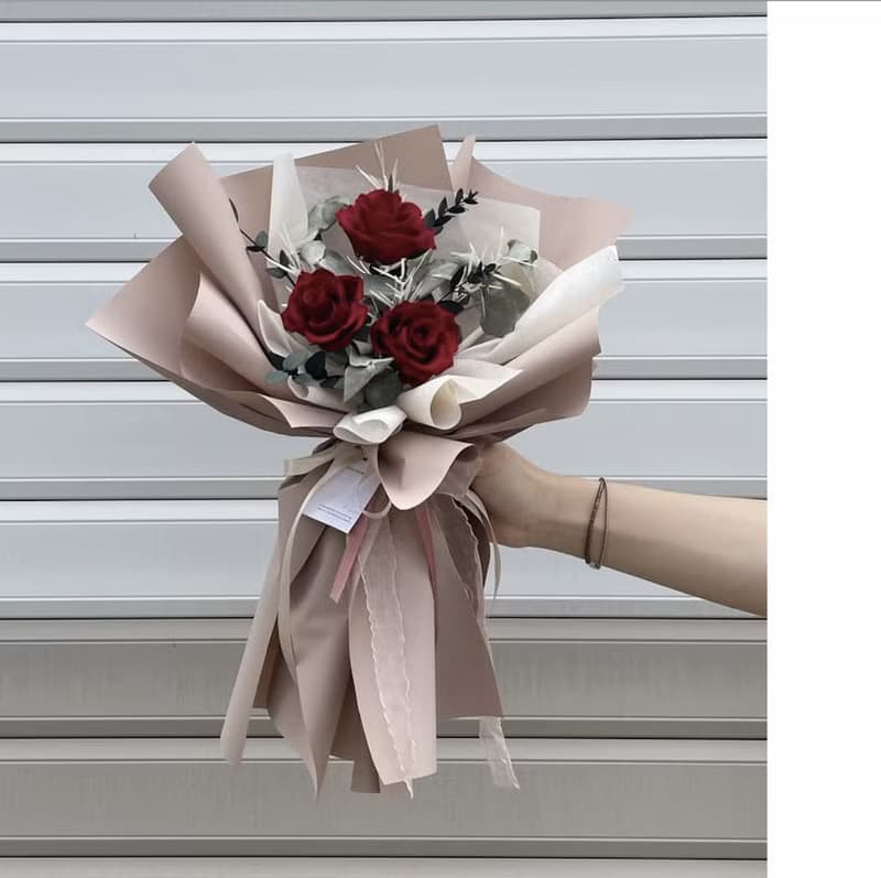 【情人節花束】紅玫瑰 七夕送禮 永生花束 情人節禮物 告白 生日