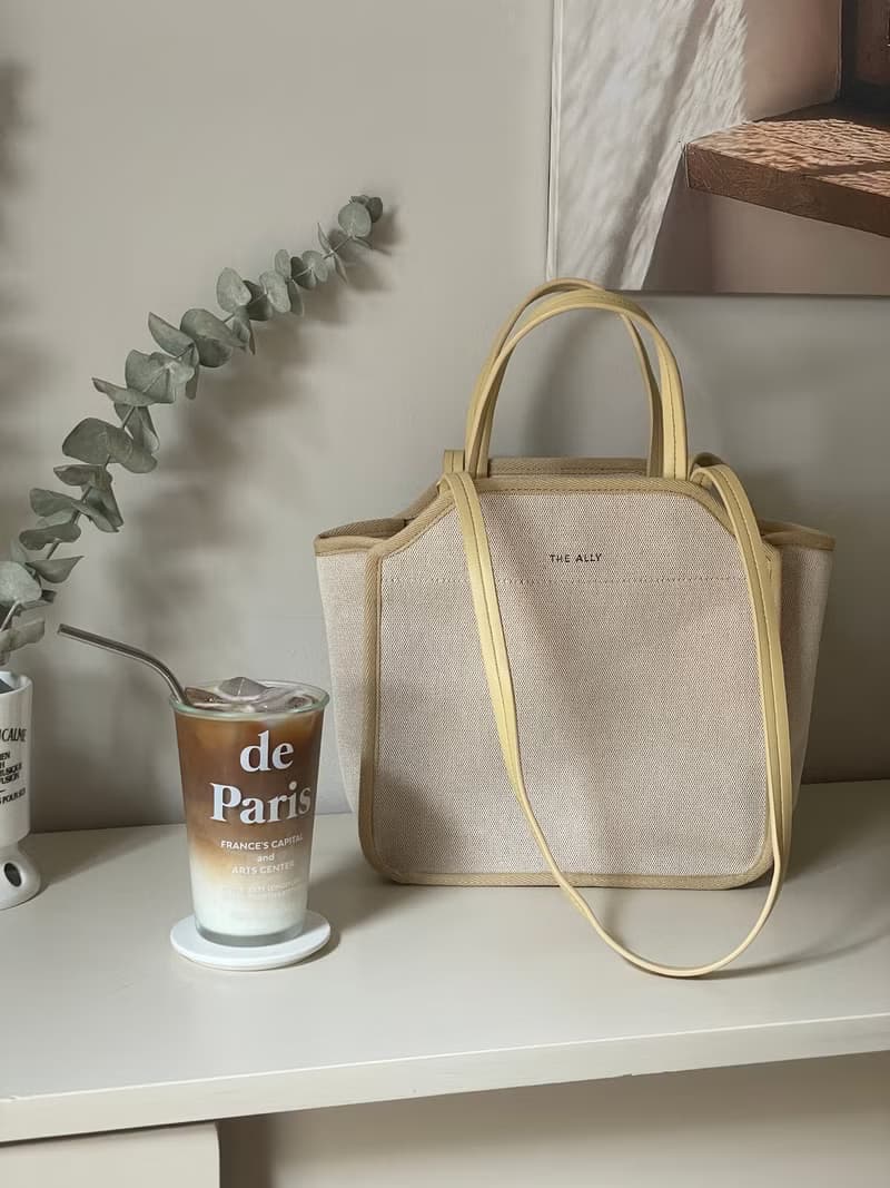 韓國 The Ally | DANA BAG (附小袋) | 中 | 黃色 | 手袋 單肩包