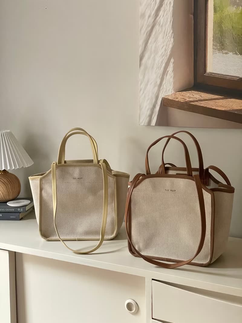 韓國 The Ally | DANA BAG (附小袋) | 中 | 黃色 | 手袋 單肩包