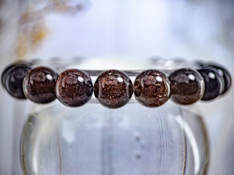 【高品血滴堇青石】夜空煙火| 稀缺 超七共生堇青石 水晶手串手鍊