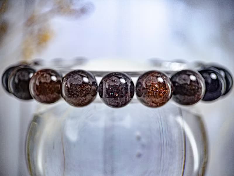 【高品血滴堇青石】夜空煙火| 稀缺 超七共生堇青石 水晶手串手鍊