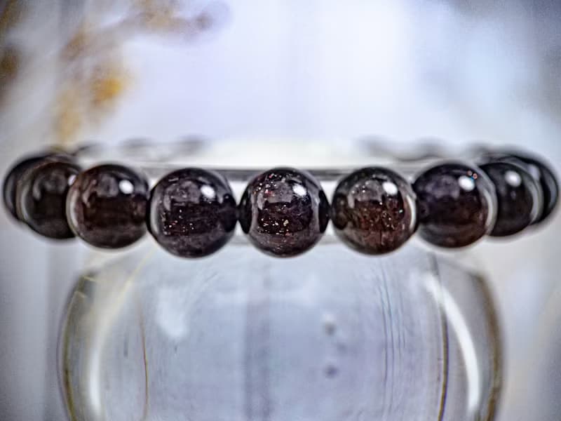 【高品血滴堇青石】夜空煙火| 稀缺 超七共生堇青石 水晶手串手鍊