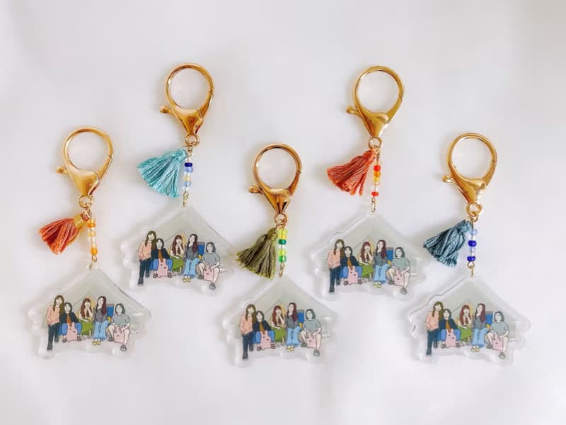 //加購商品// 似顏繪 壓克力吊飾 風格鑰匙圈