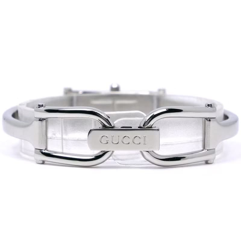 【日本直送】グッチ GUCCI 腕時計 1500L SS クオーツ アナログ表示 黒文字盤 レディース【中古】