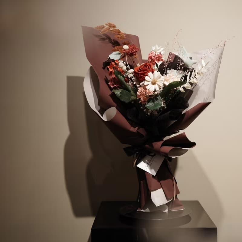 【遇見恆久】戀人時光永生玫瑰花束 情人節花束 共2款