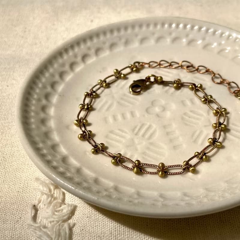 老林雜貨 | 黃銅蕾絲手鍊