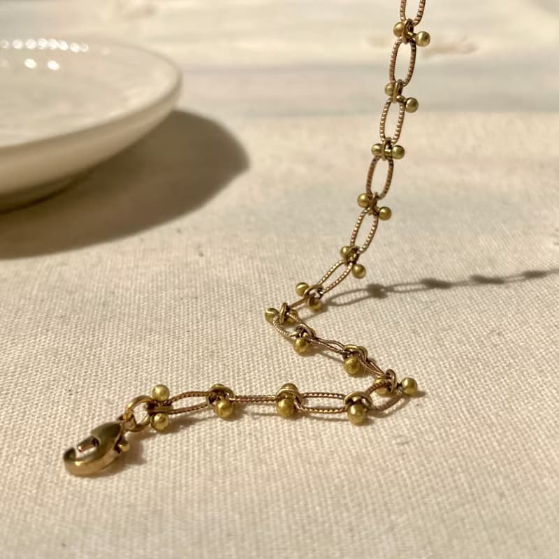 老林雜貨 | 黃銅蕾絲手鍊