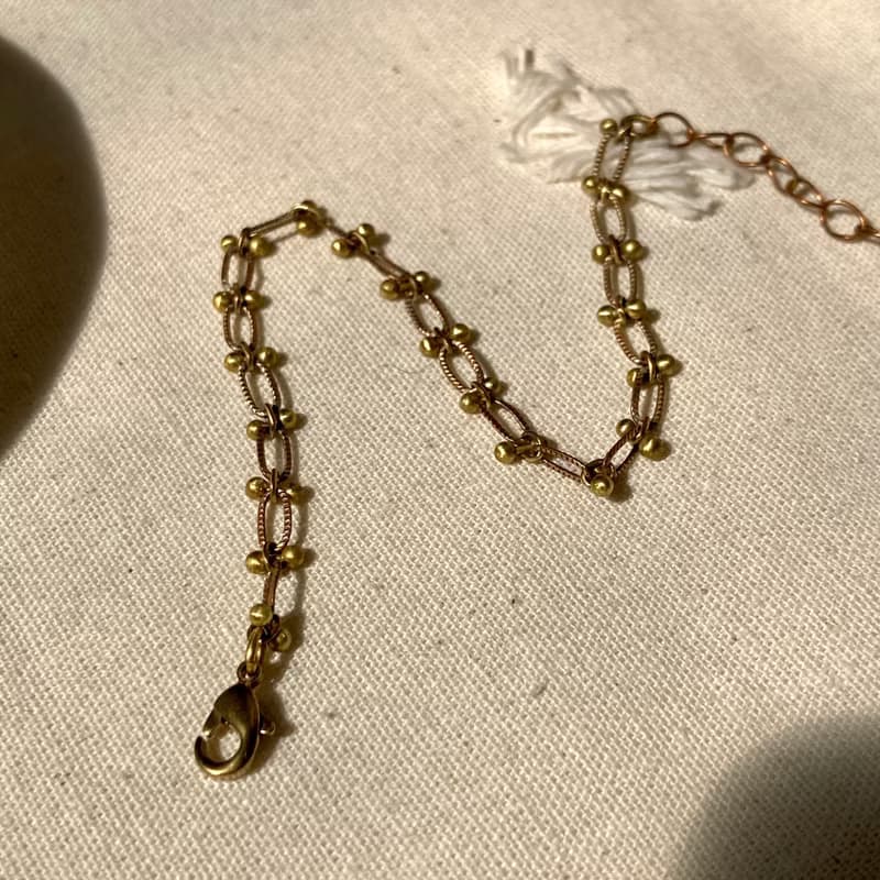 老林雜貨 | 黃銅蕾絲手鍊