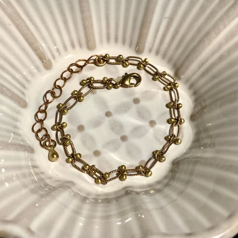 老林雜貨 | 黃銅蕾絲手鍊