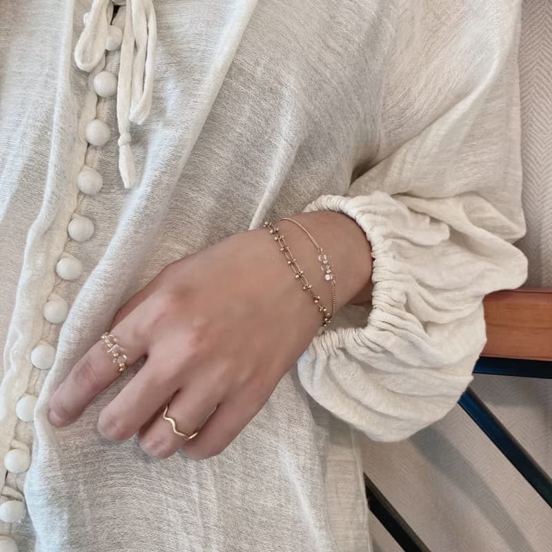 老林雜貨 | 黃銅蕾絲手鍊