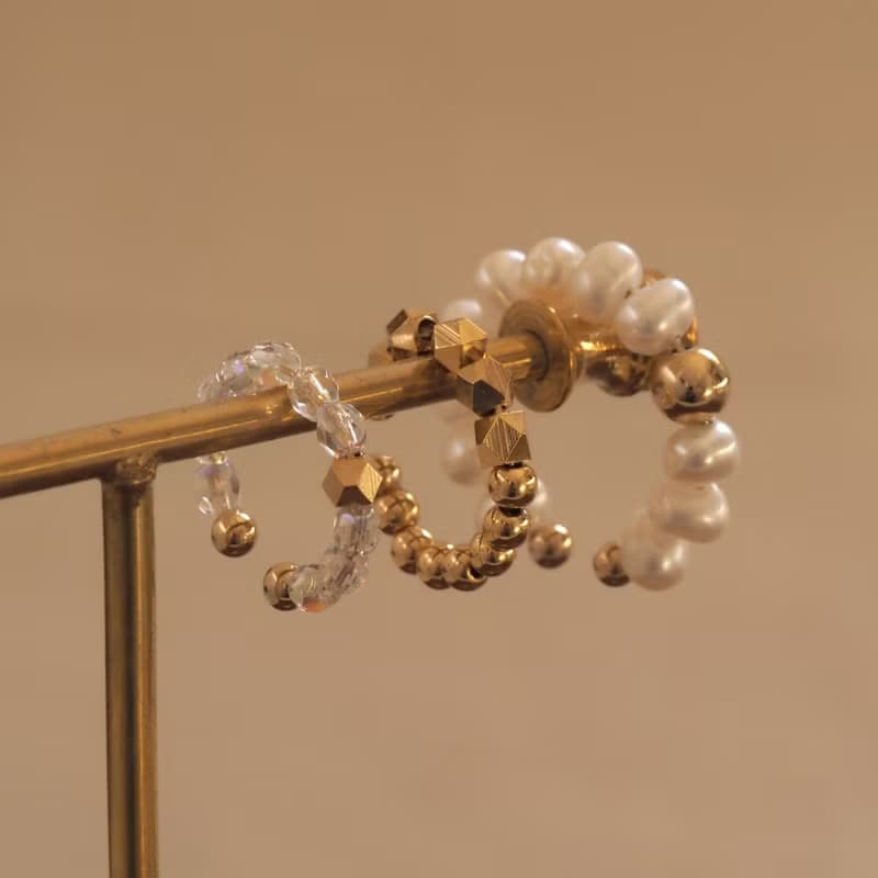 3way |  淡水パールのリングカフ  | 6月誕生石  |  EC-29