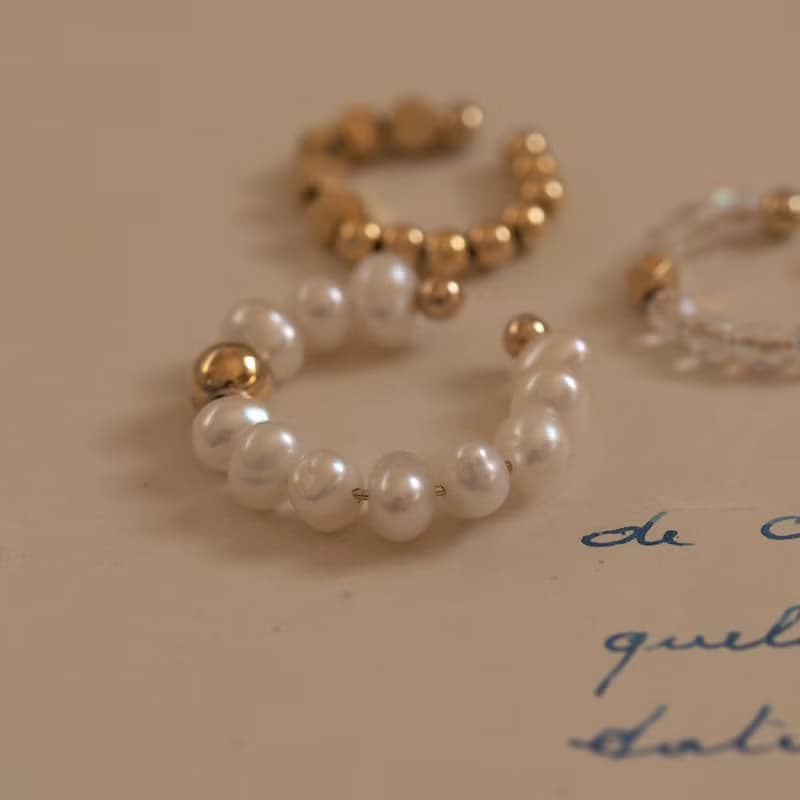 3way |  淡水パールのリングカフ  | 6月誕生石  |  EC-29