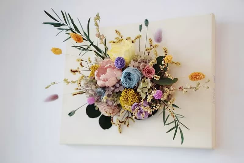 永生花畫布壁飾