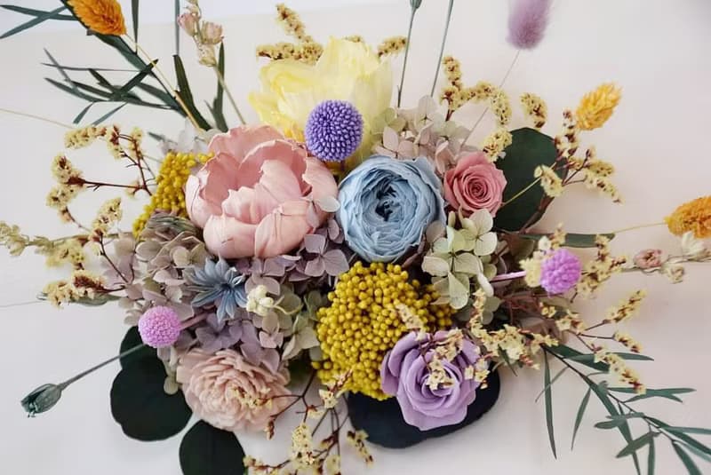 永生花畫布壁飾