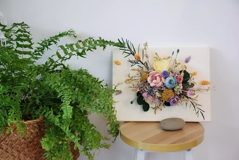 永生花畫布壁飾