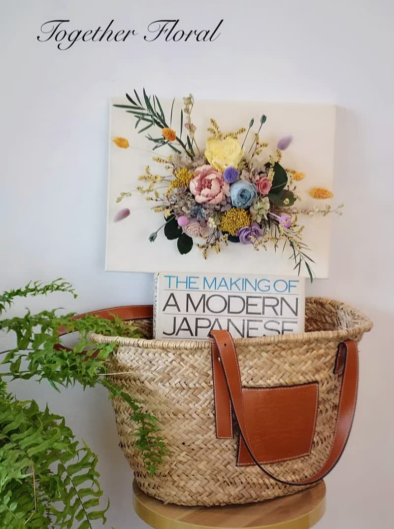 永生花畫布壁飾