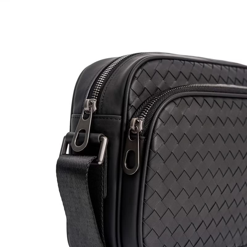 【FREED】手工細編織皮革郵差包 父親節送禮 生日送禮 升遷賀禮