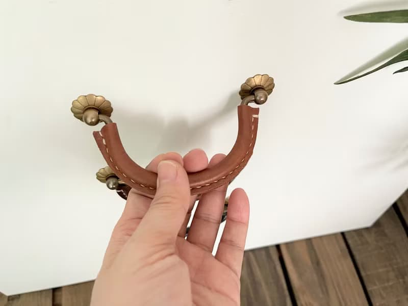 復古皮革拉把 // 復古風格 // 極簡 /// 古典櫥櫃手把 //皮革門把