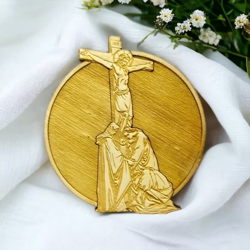 Religious Wooden Coaster Set – Spiritual and Religious Symbol Wooden Coasters