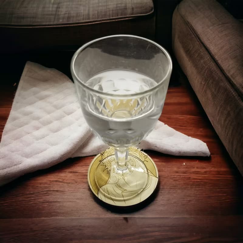 Religious Wooden Coaster Set – Spiritual and Religious Symbol Wooden Coasters