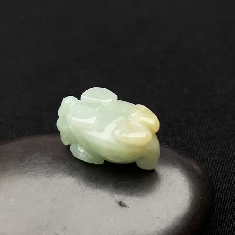 【吉祥‧長壽】冰綠翡翠龍龜小擺飾 | 天然緬甸玉翡翠A貨|送禮