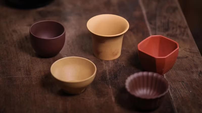 送禮紫砂壺茶壺禮盒 禮物 宜興紫砂杯子 大器紫砂五型主人茶杯 過