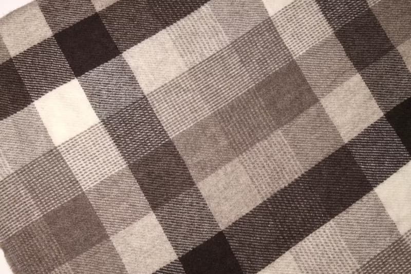 【預購】喀什米爾純氂牛絨手工柔軟厚織圍巾披肩日系格紋保暖蓬鬆