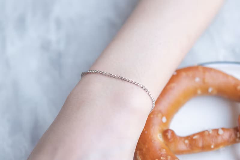 個性鏈條風格925純銀手鍊