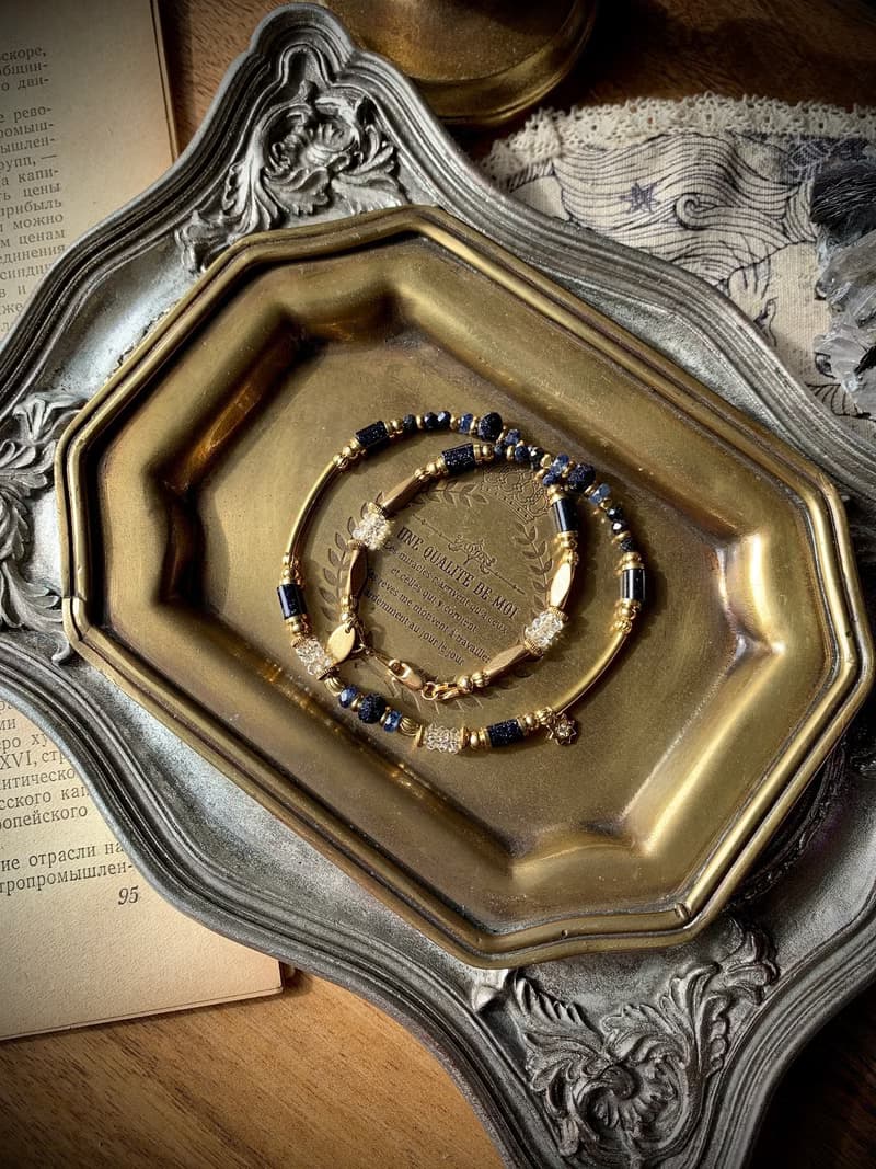 -仰望繁星-天然水晶手鏈/黃銅手鍊