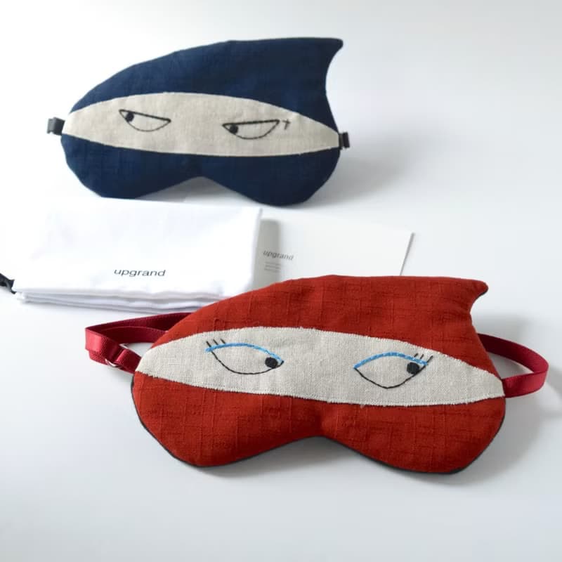 【禮盒】忍者-日本眼罩和圍兜 爸爸媽媽寶寶 3件組|可選圍兜顏色