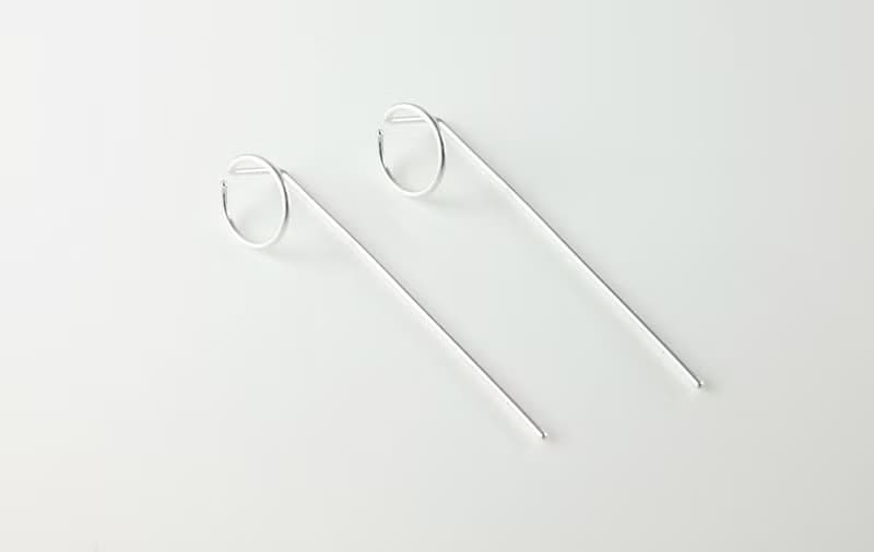 輕耳飾 純銀耳環  建築系列 ATE004