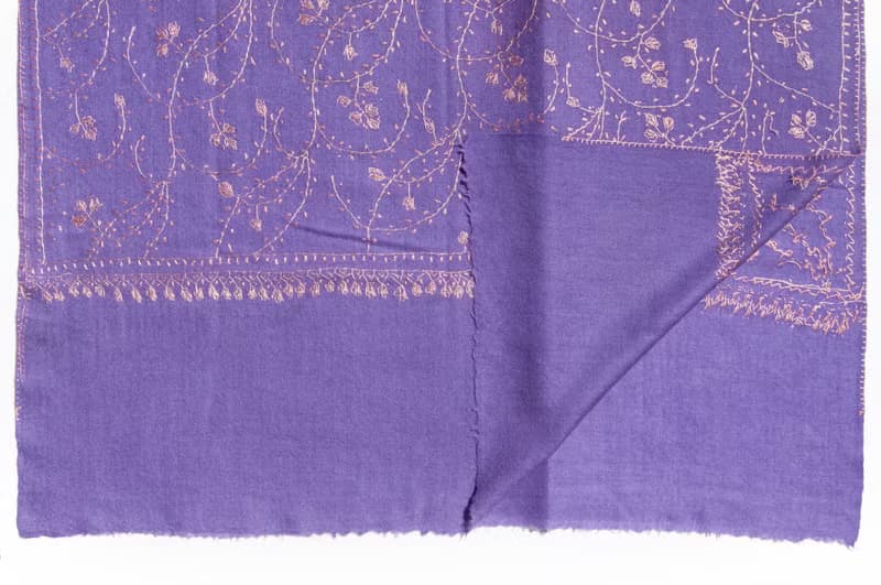 喀什米爾Cashmere/羊絨圍巾/純羊毛圍巾披巾/戒指絨披肩-刺繡花朵