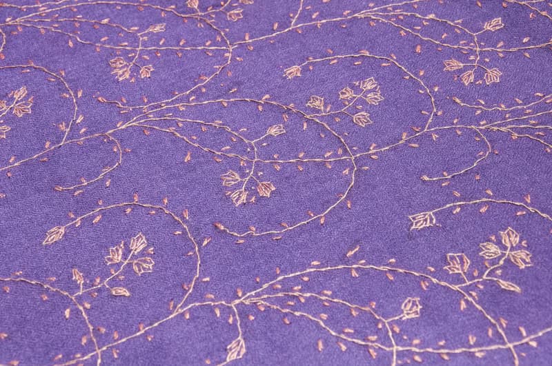喀什米爾Cashmere/羊絨圍巾/純羊毛圍巾披巾/戒指絨披肩-刺繡花朵