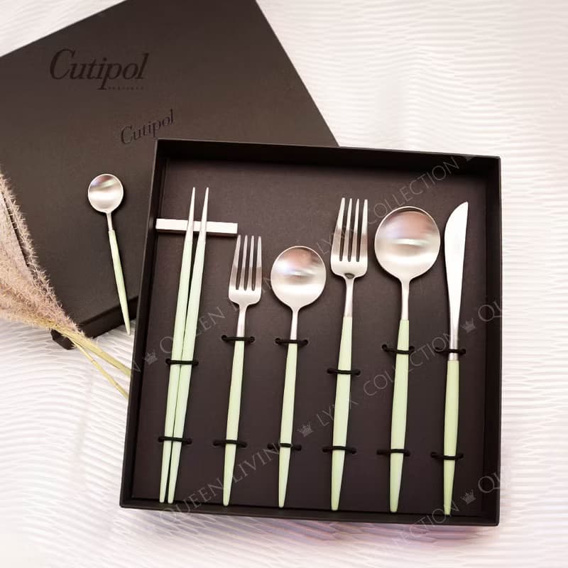 葡萄牙Cutipol GOA系列青玉柄22.3cm筷組