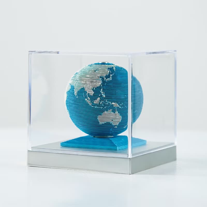 2025 3D 立體紙雕地球日曆【英文國際通用版】5色可選 - 順豐空運