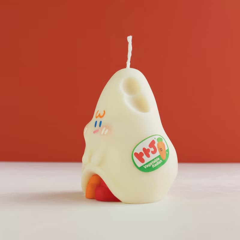 白色卜卜丁 手作香氛蠟燭 棉花柏木香味