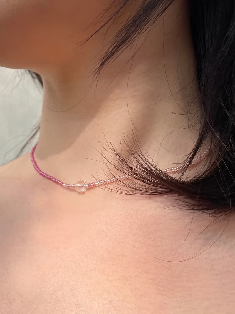 Fruit & Vegetable Collection - 012 Peach Crystal Necklace